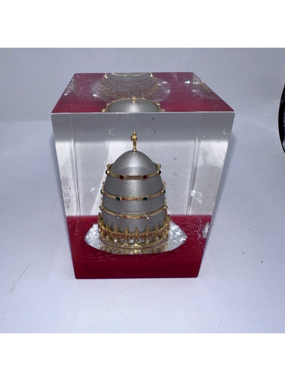 Vintage Knights Of Columbus Paperweight Supreme Council Tiara Pope Paul VI